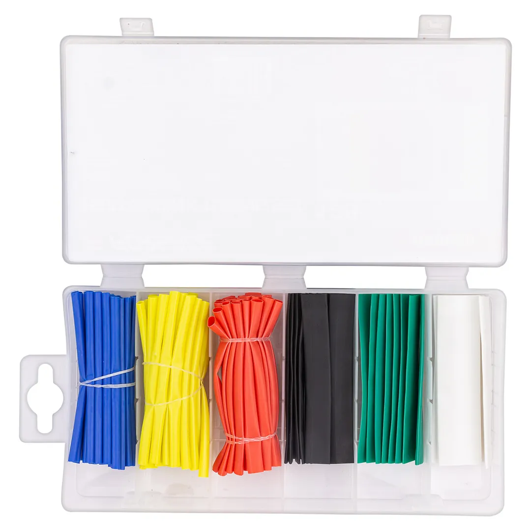 Набор цветных термоусадочных трубок 2,5-13 мм, L80 мм 128 пр RockForce RF-068668