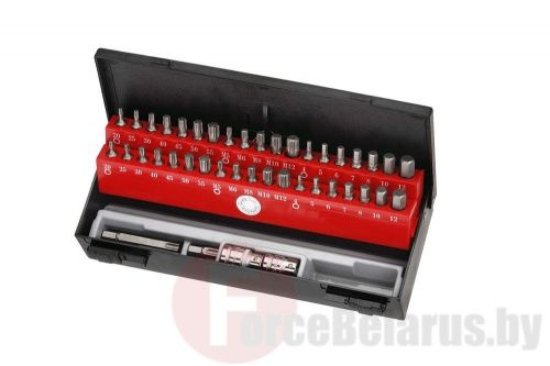 Набор бит HEX, TorxTR (с отверстием), Spline 42 пр. 10 мм Force 4421CT