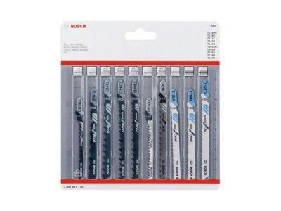 Набор пилок для лобзика 10 шт BOSCH 2607011170