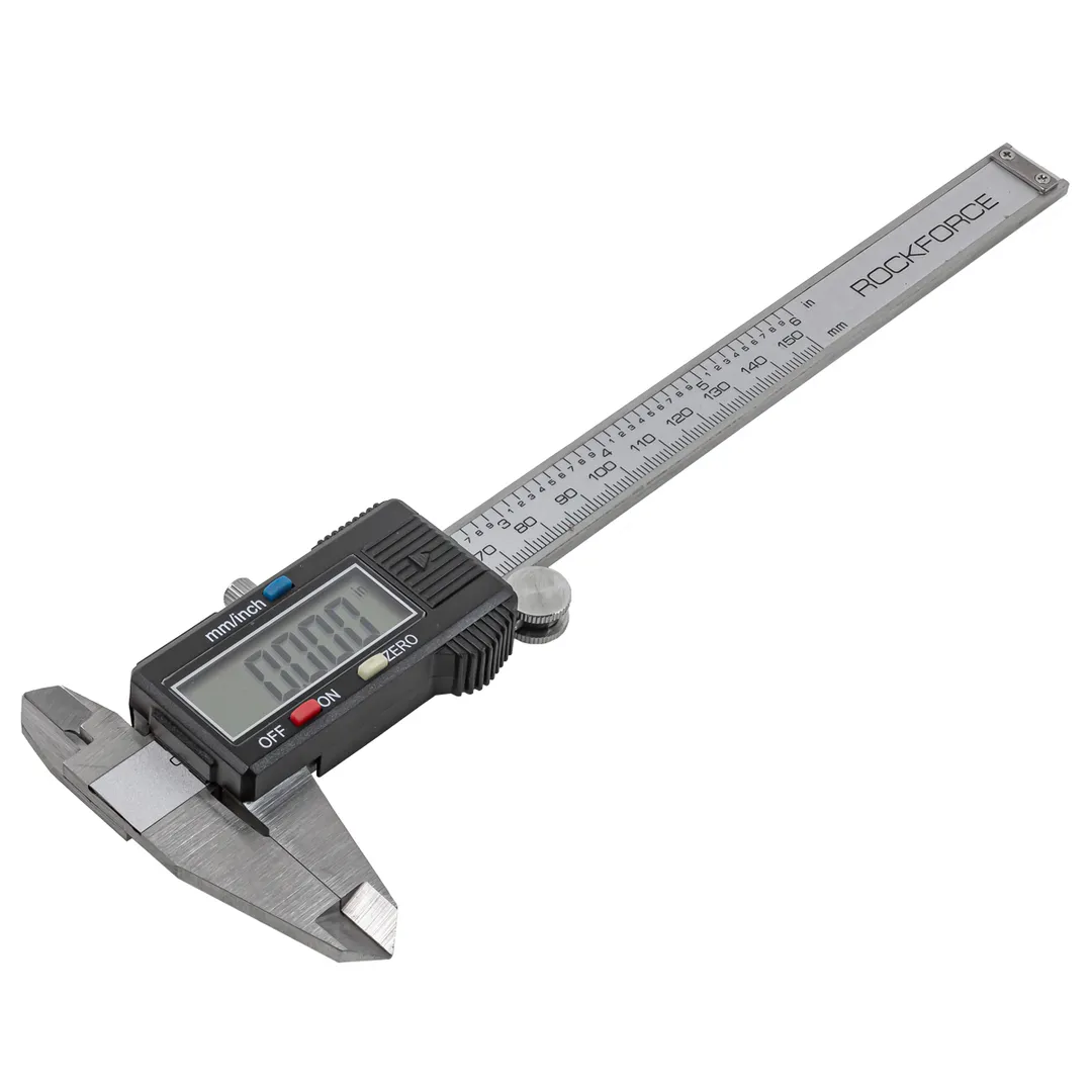 Штангенциркуль электронный 0-150 мм, 0.01 мм, внутр. Ø, наруж. Ø + глубиномер RockForce RF-5096PE1