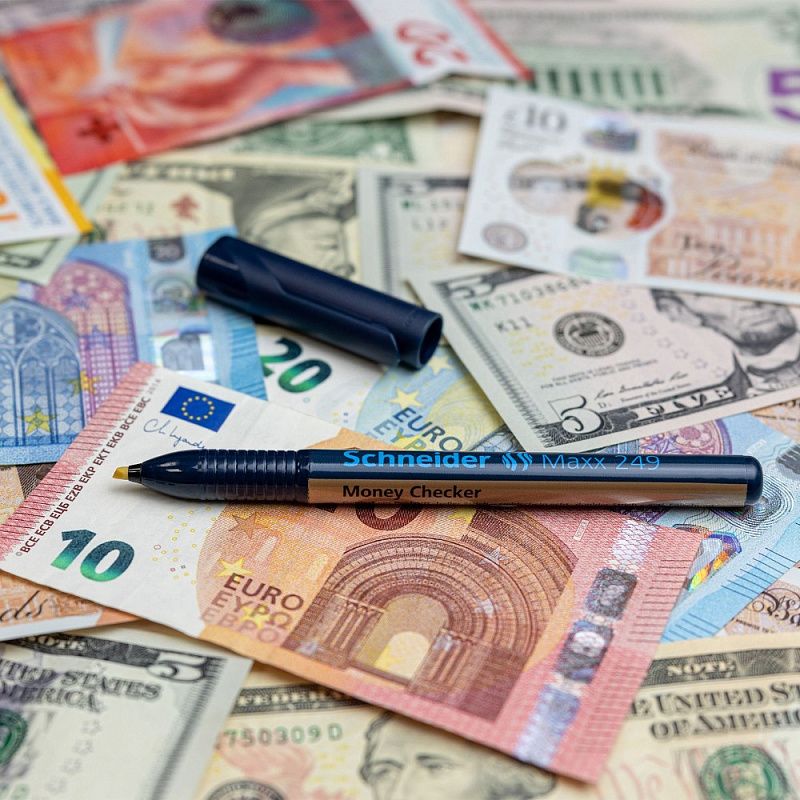 Маркер для проверки банкнот “Maxx 249”, 1-3 мм, прозрачный