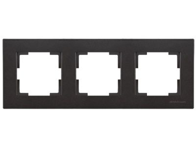 Рамка 3-ая горизонтальная черная, RITA, Mutlusan 22208001384