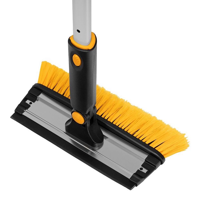 Щетка-сметка для снега со скребком, телескоп, поворотная голова, водосгон, 900-1200 мм Denzel 55308