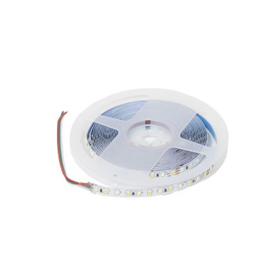 Лента светодиодная двухцветная, CCT, 9,6W/m, 24V, 8мм, 2835, 120 д/м, IP20, тепл-холод белый, 5м, AKS 117278