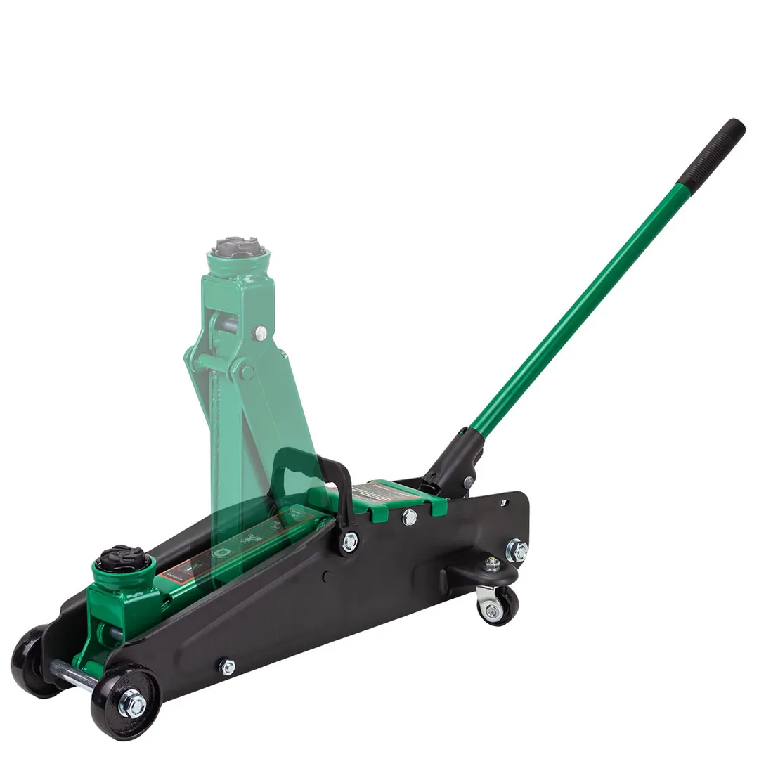 Домкрат подкатной гидравлический 2,5 т с резиновой накладкой, 135-387 мм в кейсе RockForce RF-TH22501 без фиксации в кейсе