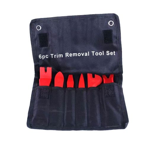 Съемник крепежа обивки пластмассовый (NYLON), набор 6 предметов, на полотне H-D HD-08371