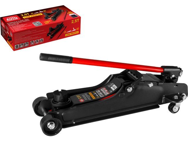 Домкрат подкатной 2,5 т, 85-380 мм, низкопрофильный, с поворотной ручкой STARTUL AUTO ST8014-08