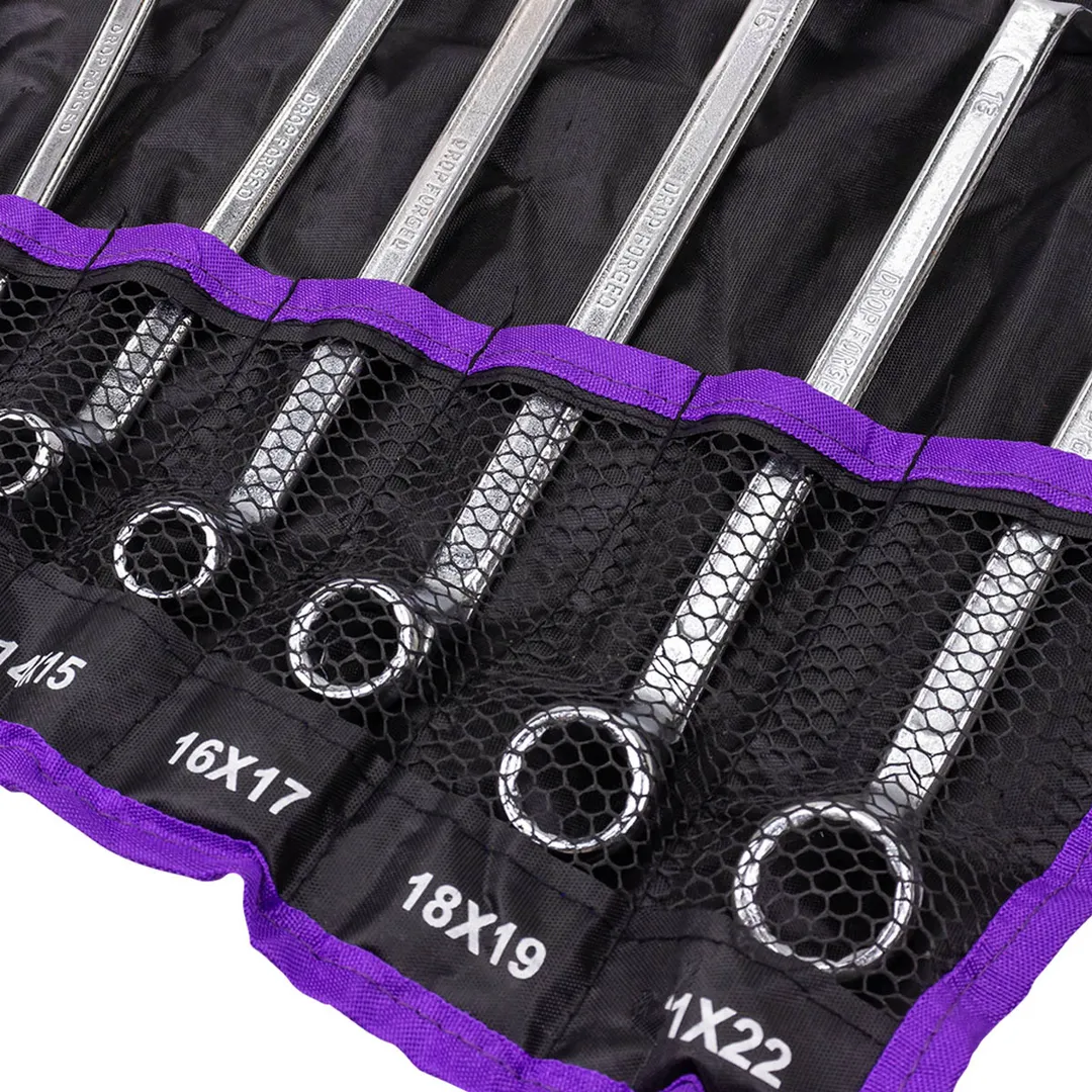 Набор накидных ключей, отогнутых на 75° 6х7-21х22 мм 8 пр POMAGIER POM-5088P