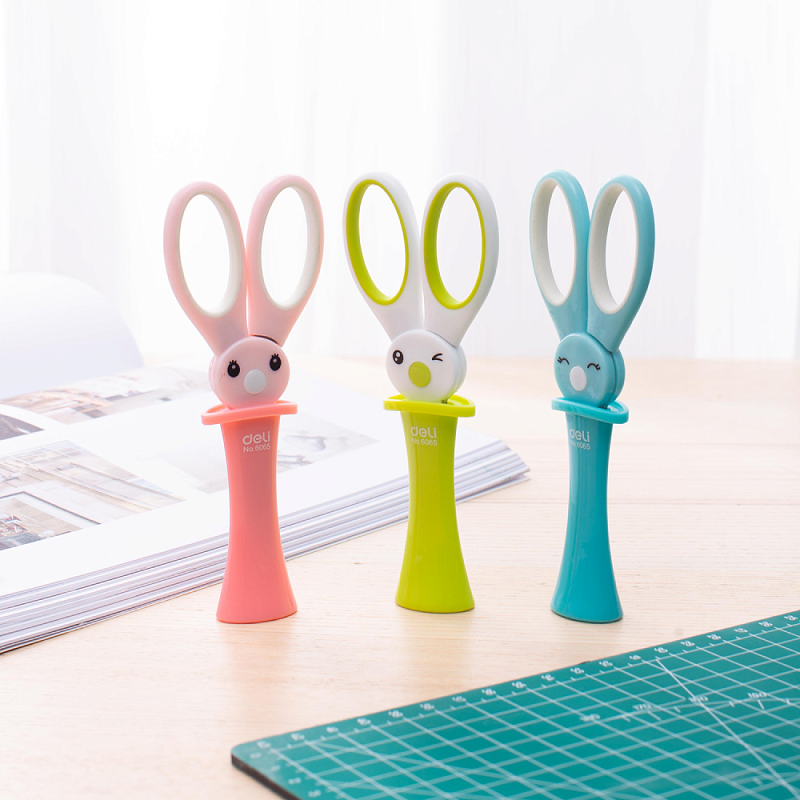 Ножницы "Deli 6065", 13.7 см, ассорти