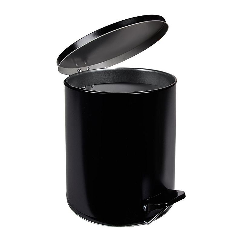 Урна с педалью, 7 л, черный