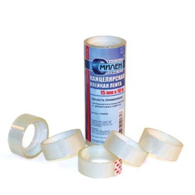 Клейкая лента прозрачная "Klebebander", 19x33 мм/м