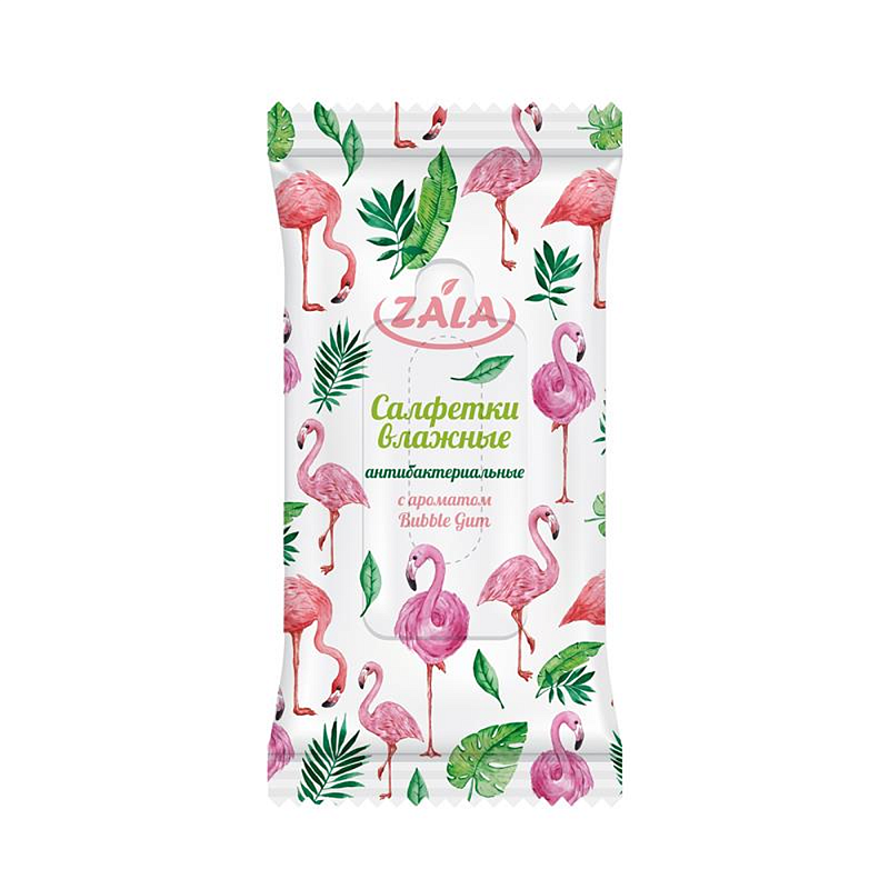Салфетки влажные гигиенические антибактериальные с клапаном, с ароматом Bubble Gum, 12 шт