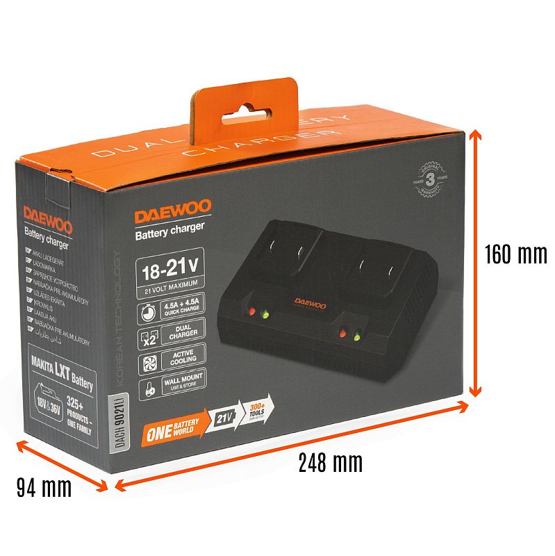 Зарядное устройство DACH 9021Li Daewoo Power DACH 9021Li