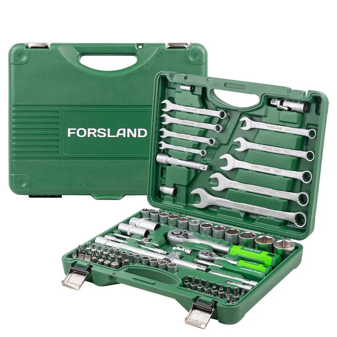 Набор инструментов 82 пр. 1/4"&1/2" 6-гр. Forsland Forsland-4821-5