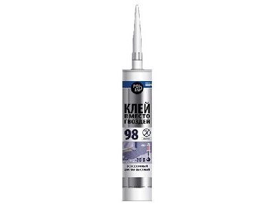 Клей монтажный ''Клей вместо гвоздей 98'' бежевый, всесезонный, экстра быстрый 280 мл 280 мл POINT 03-1-0-098