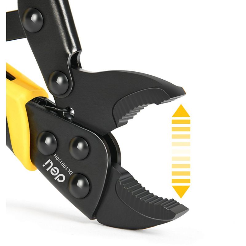 Клещи зажимные 250 мм, черный, серый Deli DL109110H