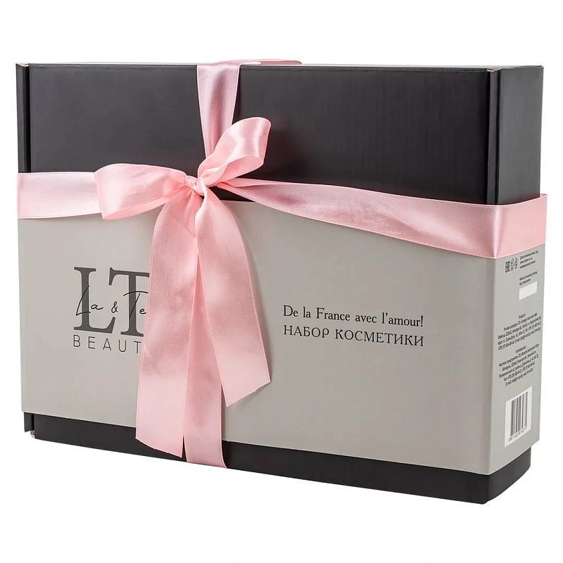 Набор, Гель для душа, крем-баттер для тела, скраб для тела+щетка для сухого массажа, подарок La and Te beaute LT6