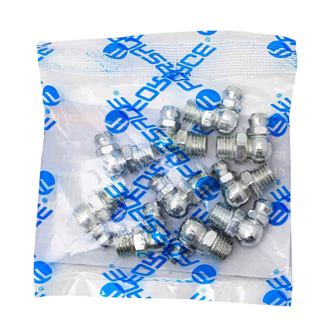 Пресс-масленка 8 мм угловая, 90°, комплект 10 шт. Forsage F-GN-01-90-8MM