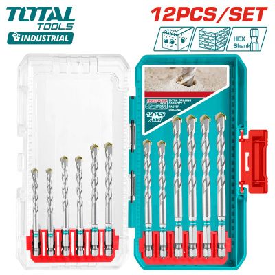 Набор сверл по бетону 3-10 мм 12 пр TOTAL TACSDL12206