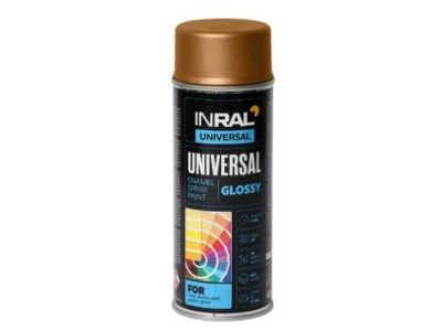 Краска-эмаль аэроз. универсальная медный металлик 400 мл, RAL8029, медный металлик глянц. INRAL 26-7-6-019