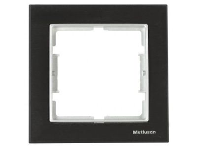 Рамка 1-ая алюминий дымчатый ELITRA, Mutlusan 2170 853 1192