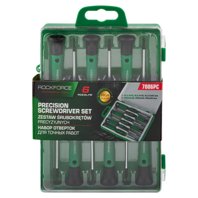 Набор отверток для точных работ SL, PH 6 пр RockForce RF-7006PC