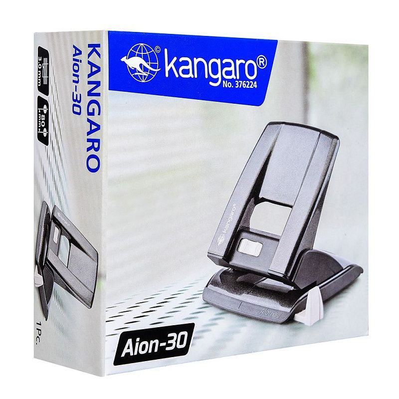 Дырокол Kangaro "Aion-30", 30 листов, бирюзовый