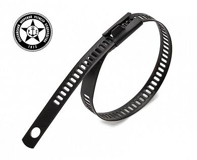 Кабельная стяжка лестничного типа из нерж. корабельной стали AISI 316 с полимерным покрытием Fortisflex