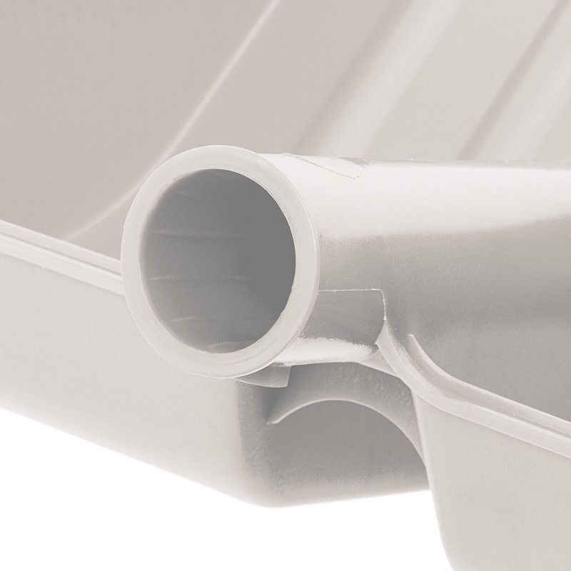 Лопата для уборки снега пластиковая, белая, 420 х 425 мм, без черенка, Сибртех 61615