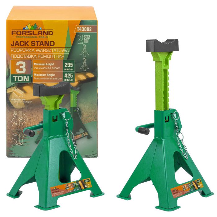 Подставка ремонтная 3 т, 295-425 мм, к-т2 шт. Forsland Forsland-T43002