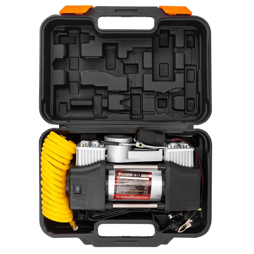 Компрессор автомобильный 12V, производительность 65 л/мин ForceKraft FK-2014360