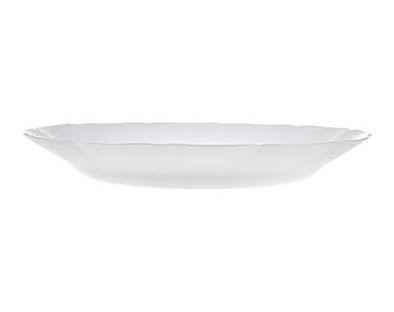 Тарелка суповая Flower White M 23см опал. стекло ROYAL GARDEN RG003GL