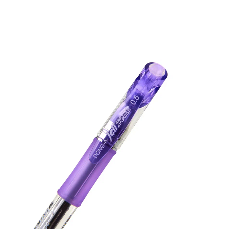 Ручка гелевая "Jell-Zone Standard", 0,5 мм, прозрачный, стерж. фиолетовый