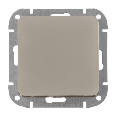 Выключатель 1 клав. проходной (скрытый) песочный Astrum Bylectrica С6 10-3561 песочн