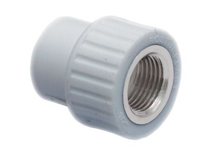 Муфта ПП комб. вн. 40х1 1/4", серая РосТурПласт 15908