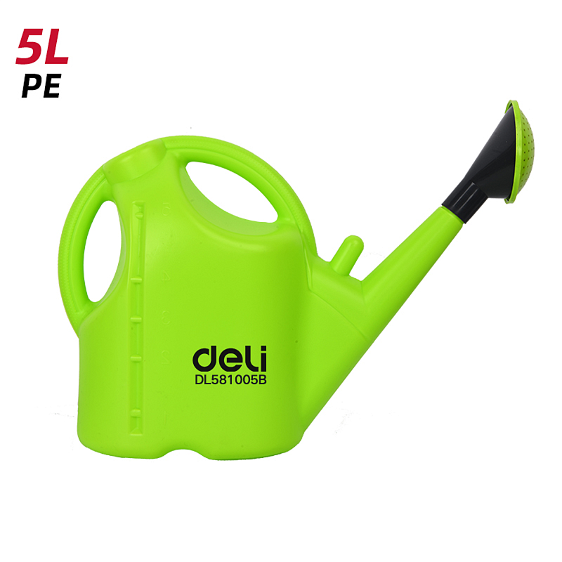 Лейка Deli GS EDL581005B, пластмассовая, 5 л, зеленая