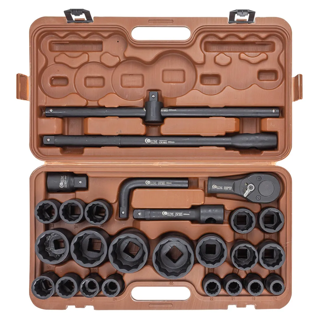 Набор инструментов ударных 26 пр. 3/4'', 12-гр. FORSTIME FT-68262-9MPB