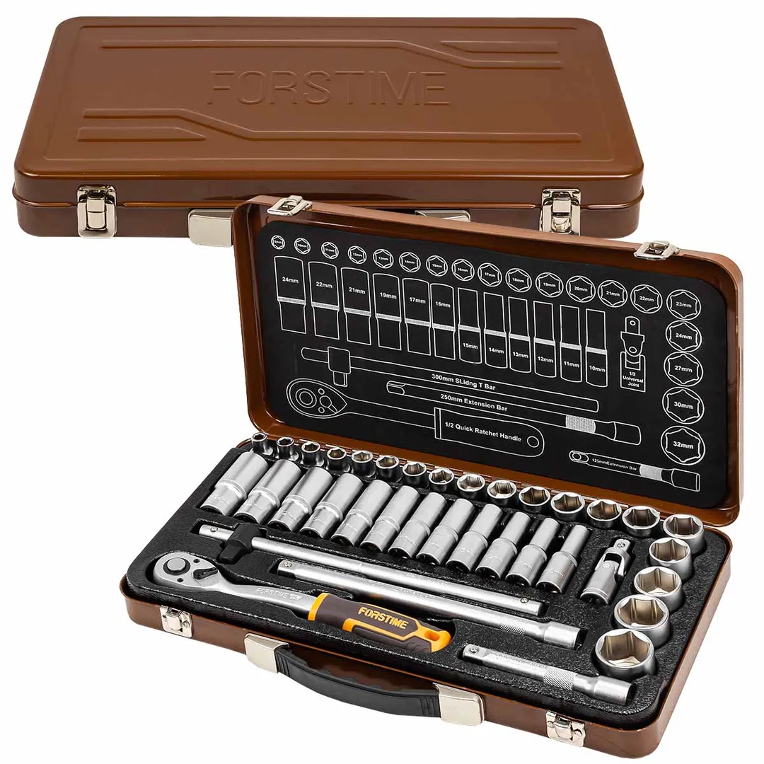 Набор инструментов 36 пр. 1/2'' 6-гр FORSTIME FT-4362M