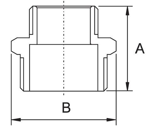 Ниппель переходной (бочонок) 1/2"х1/4" ш-ш, латунь SM029 TIM