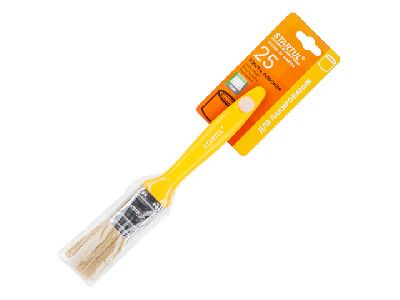 Кисть плоская 1''-25мм смеш. щетина, нанесение лаков STARTUL MASTER ST0108-25