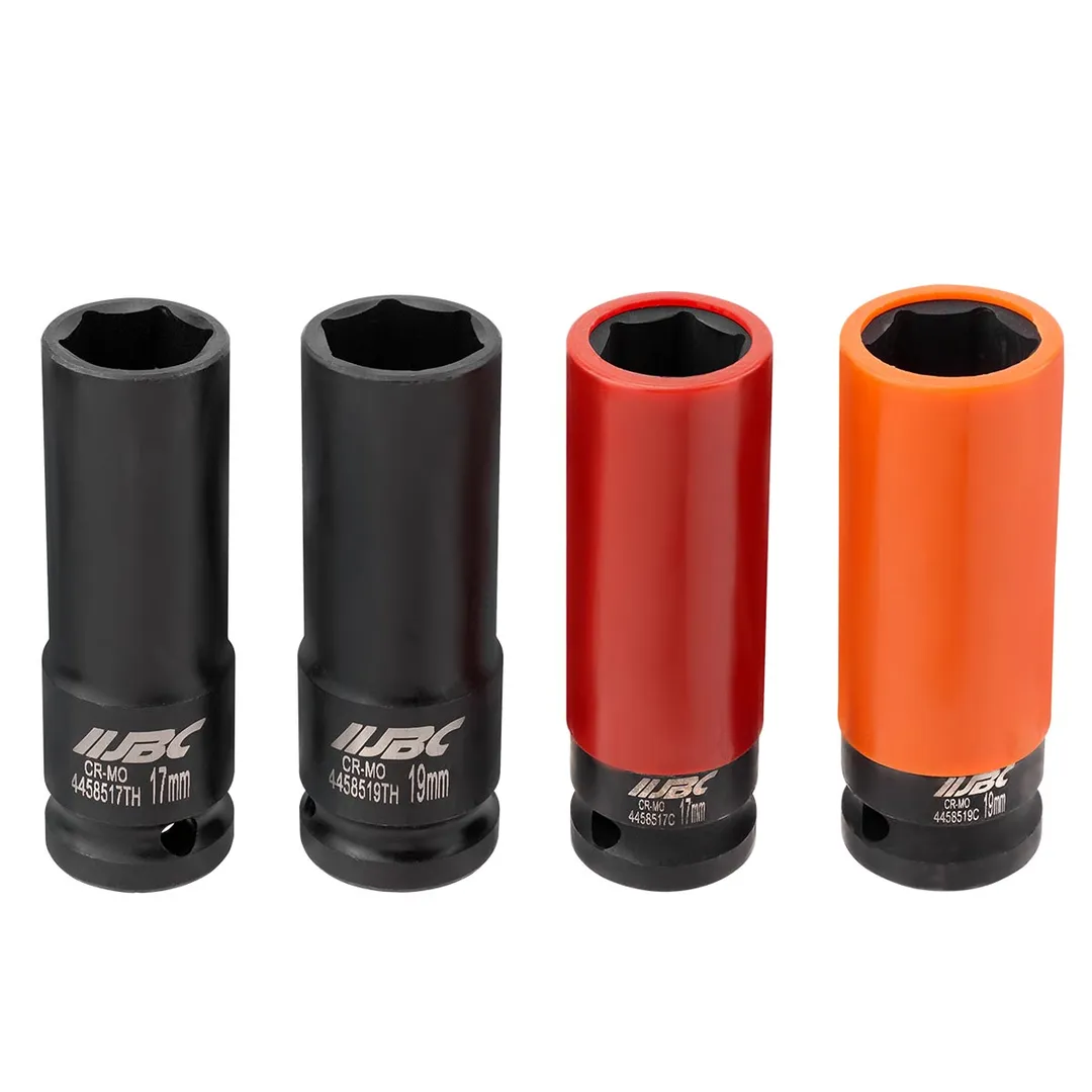 Набор тонкостенных ударных головок 17, 19 мм 1/2'' 6-гр 4 пр JBC JBC-4032TH44