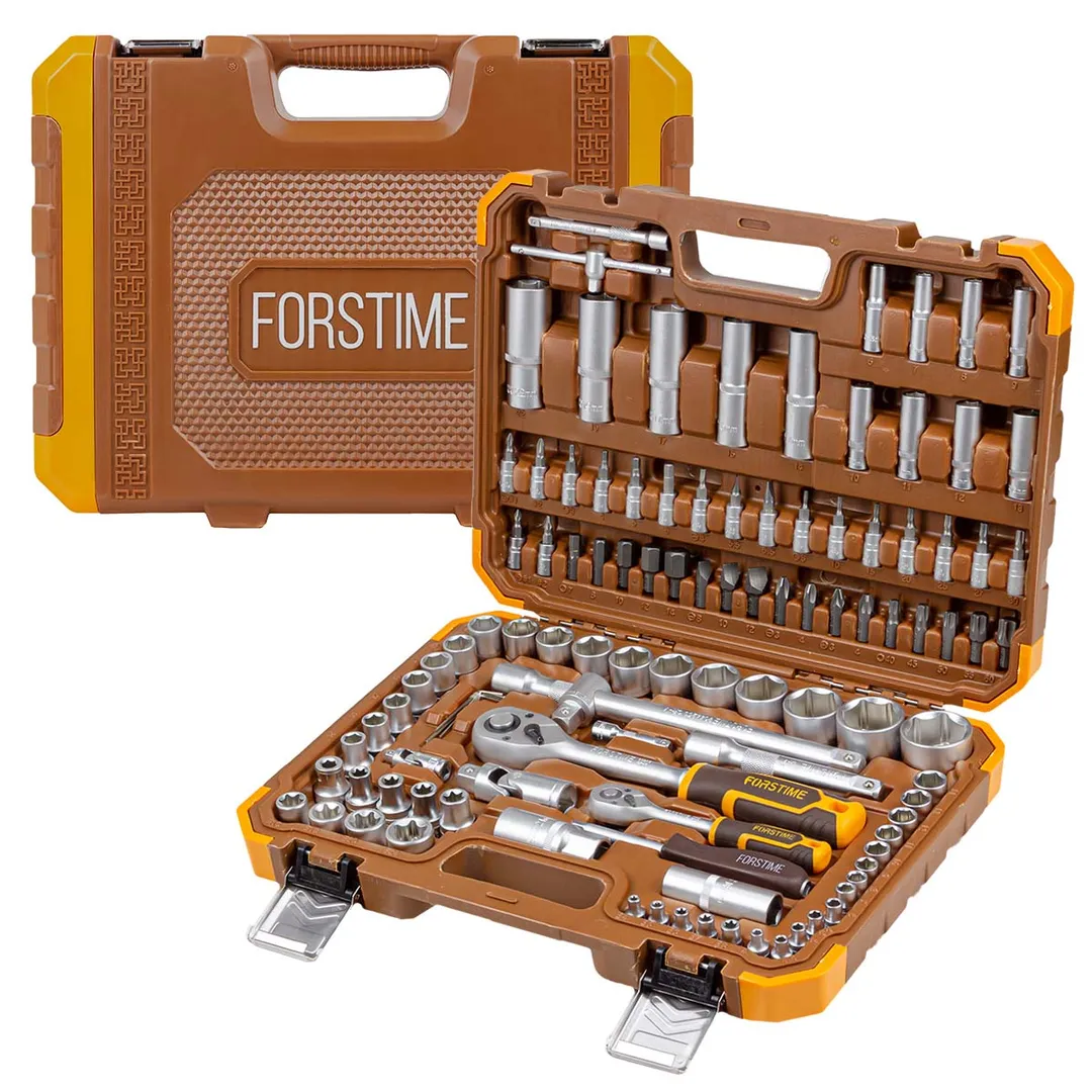 Набор инструментов 108 пр. 1/4"&1/2" 6-гр. FORSTIME FT-41082-5