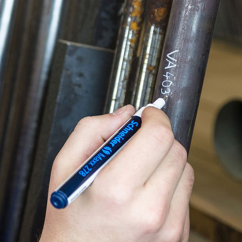 Маркер перманентный на нитрокраске "Schneider Maxx 278", черный