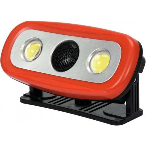 Фонарь 186х86х62мм 15Wх2, 2000lm, 3.7V, 4400mAh, usb, IP44, динамик Yato YT-81808