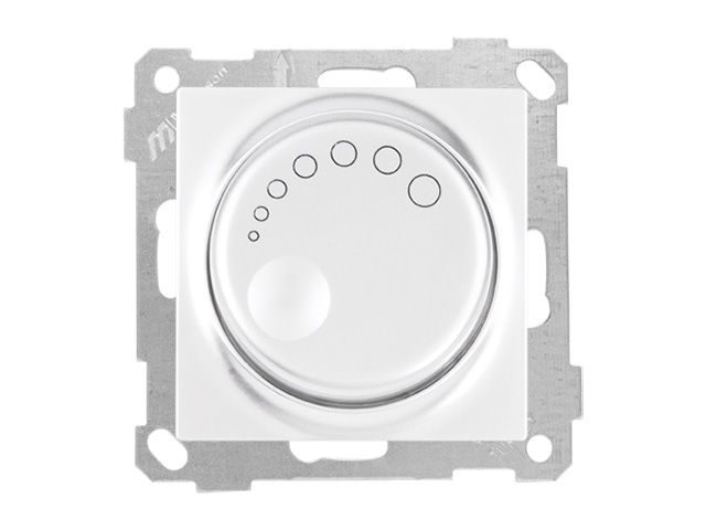 Выключатель поворотный, диммер, скрытый без рамки винт. зажим 600Вт, белый DARIA Mutlusan 2100 440 0201