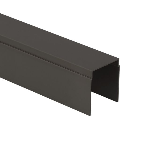 Профиль алюминиевый SENATOR коньяк направляющая верхн. L-6000 мм одинарная АЛЮТЕХ 76879