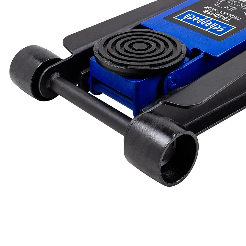 Домкрат подкатной гидравлический 3 т, 75-510 мм, низкопрофильный двухпоршневой с резиновой накладкой Scheppach Sch-T830018