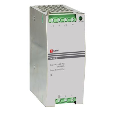 Блок питания 24В DR-75W-24 EKF PROxima dr-75w-24