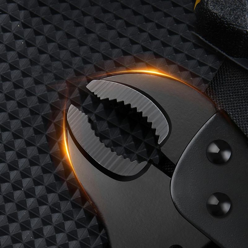 Струбцина с фиксатором Deli YS DL109010H, 205 мм., желтый, черный