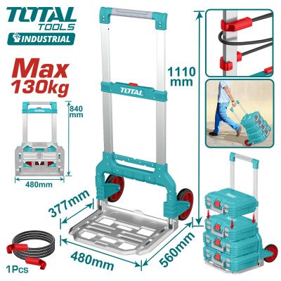 Тележка ручная складная 130 кг TOTAL THWB61201